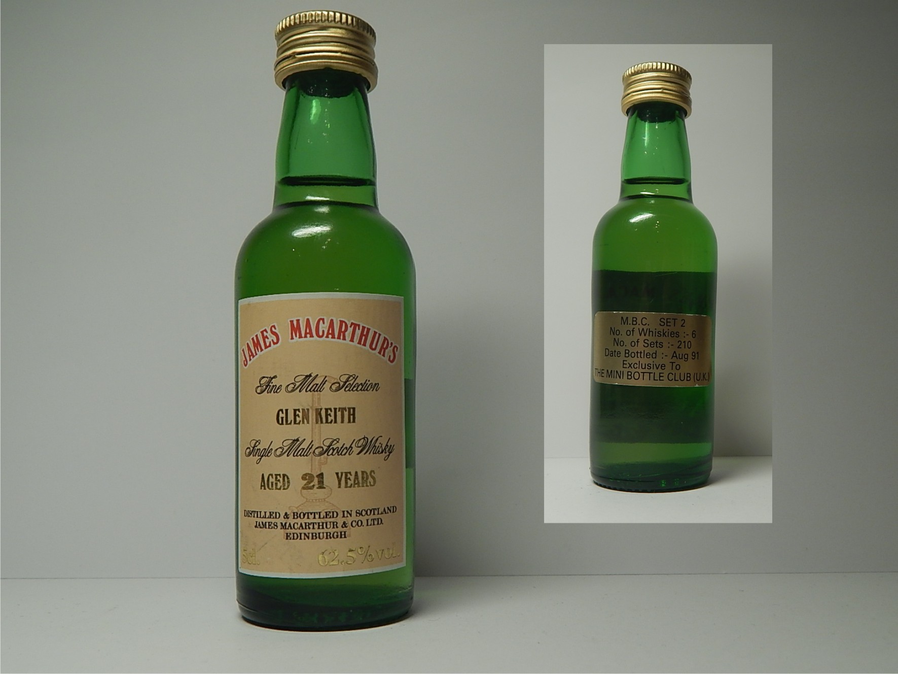 SMSW 21yo "James MacArthur´s" 5cl. 62,5%vol.